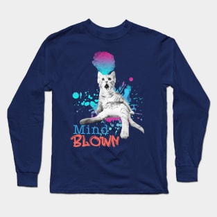 Mind Blown Cat Long Sleeve T-Shirt